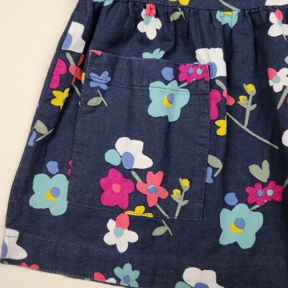 Tea Collection Floral Drop Waist Short Sleeve Pocket Dress sz 5 - Picture 4 of 10